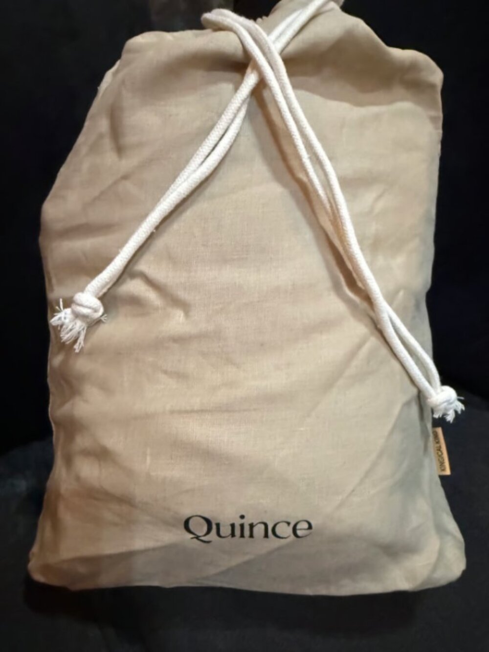 Quince King/Cal King European Linen Duvet Cover Set, Toffy